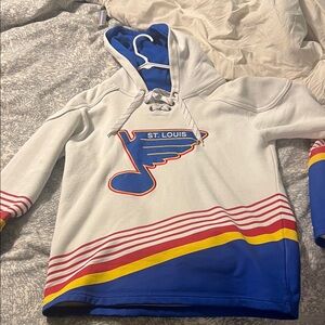St. Louis Blue and White Hoodie